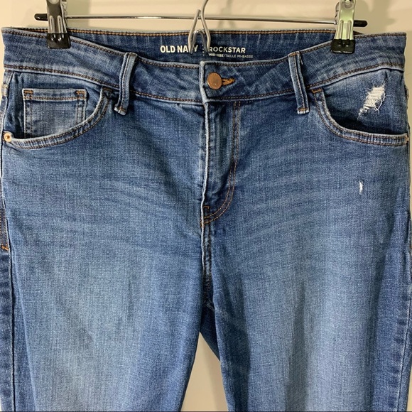 Old Navy Rockstar Mid Rise Skinny Jeans - Picture 3 of 10